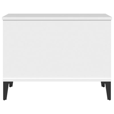 Coffee Table White 60x44.5x45 cm Engineered Wood