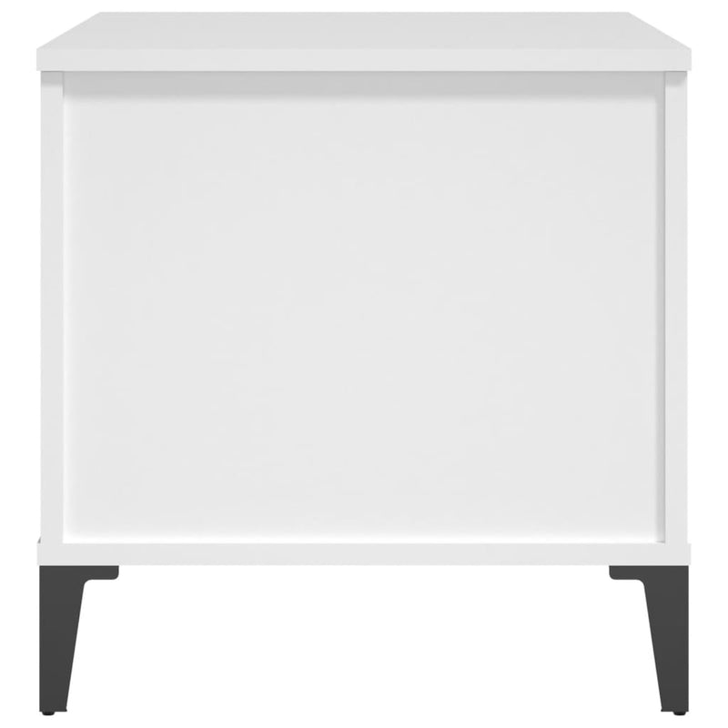 Coffee Table White 60x44.5x45 cm Engineered Wood