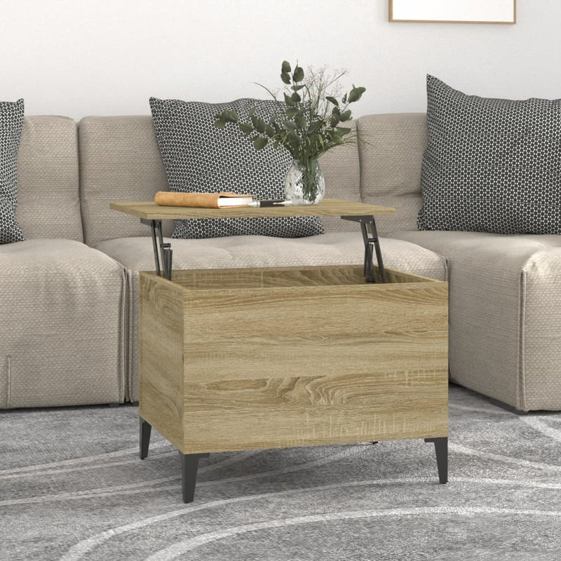 Coffee Table Sonoma Oak 60x44.5x45 cm Engineered Wood