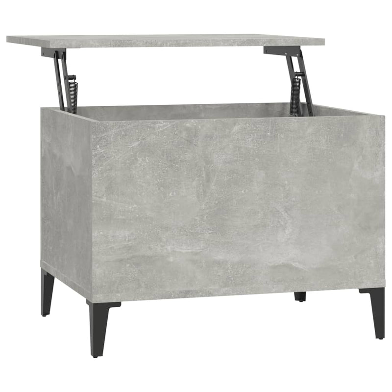 Coffee Table Concrete Grey 60x44.5x45 cm Engineered Wood