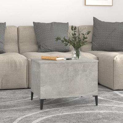 Coffee Table Concrete Grey 60x44.5x45 cm Engineered Wood