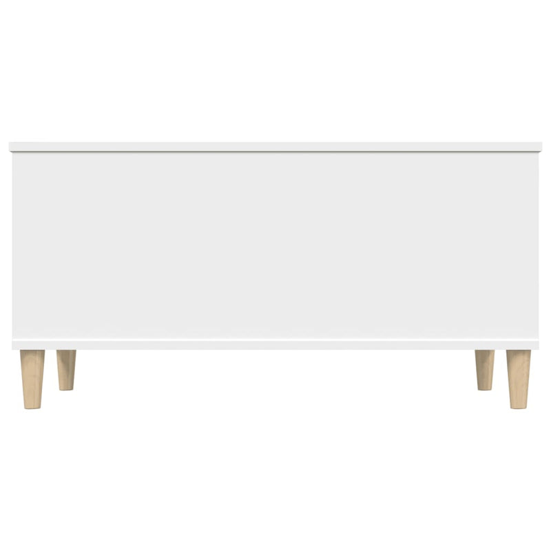 Coffee Table White 90x44.5x45 cm Engineered Wood