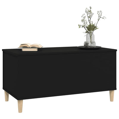 Coffee Table Black 90x44.5x45 cm Engineered Wood