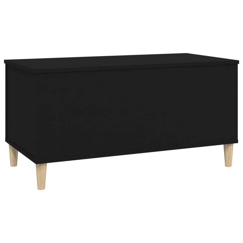 Coffee Table Black 90x44.5x45 cm Engineered Wood