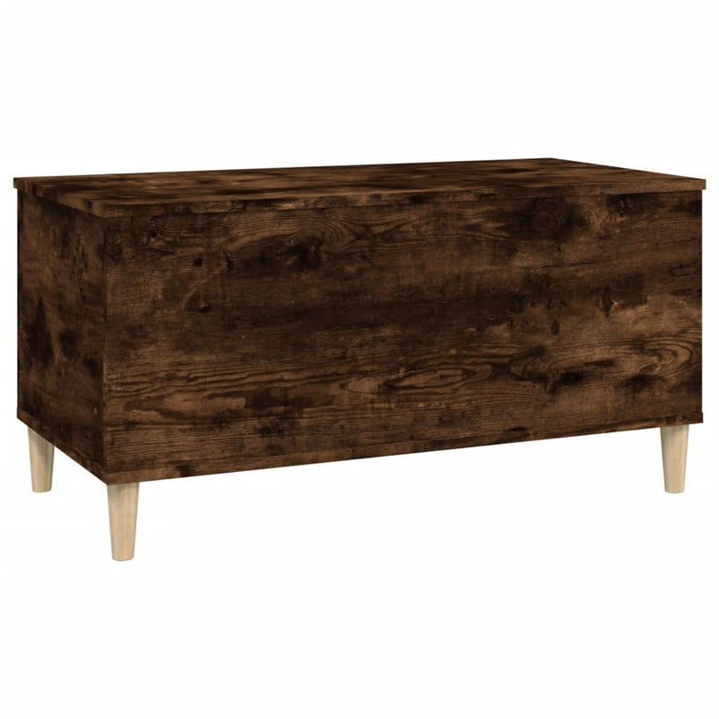 Coffee Table Smoked Oak 90x44.5x45 cm Engineered Wood