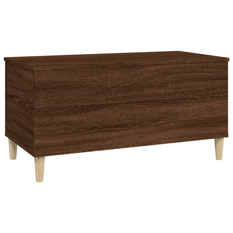 Coffee Table Brown Oak 90x44.5x45 cm Engineered Wood