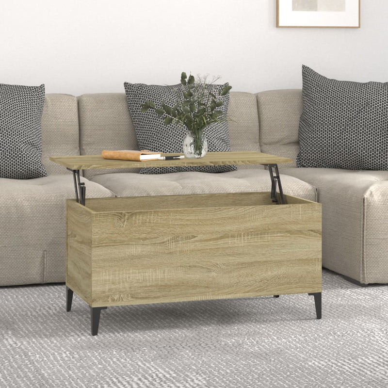 Coffee Table Sonoma Oak 90x44.5x45 cm Engineered Wood