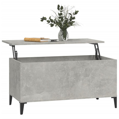 Coffee Table Concrete Grey 90x44.5x45 cm Engineered Wood