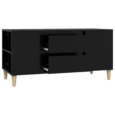 TV Cabinet Black 102x44.5x50 cm Engineered Wood