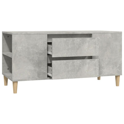 TV Cabinet Concrete Grey 102x44.5x50 cm Engineered Wood