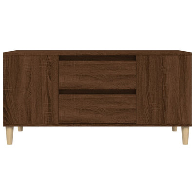 TV Cabinet Brown Oak 102x44.5x50 cm Engineered Wood