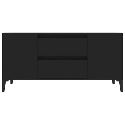 TV Cabinet Black 102x44.5x50 cm Engineered Wood