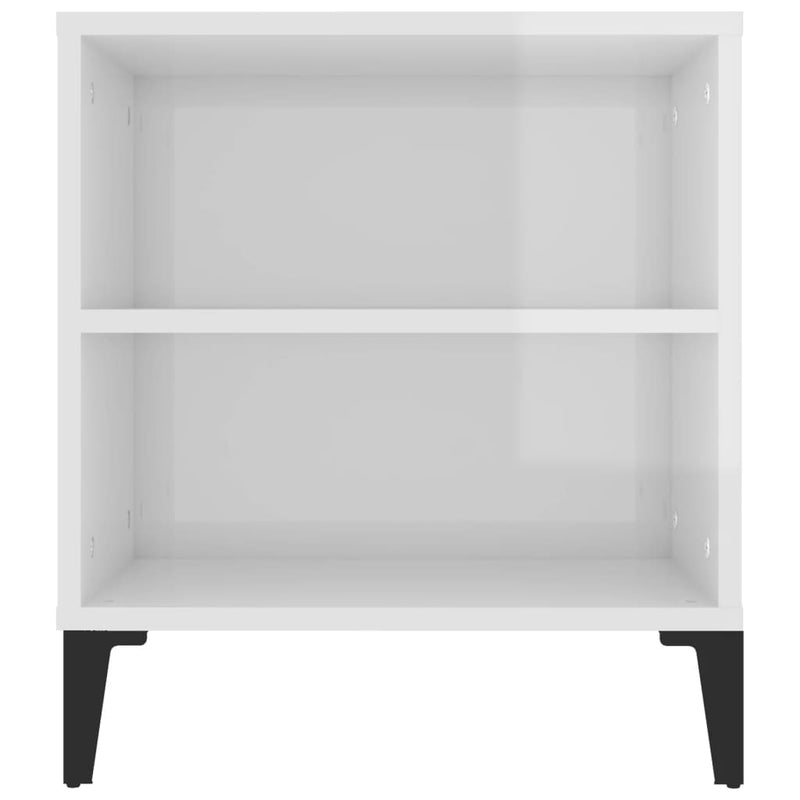 TV Cabinet High Gloss White 102x44.5x50 cm Engineered Wood