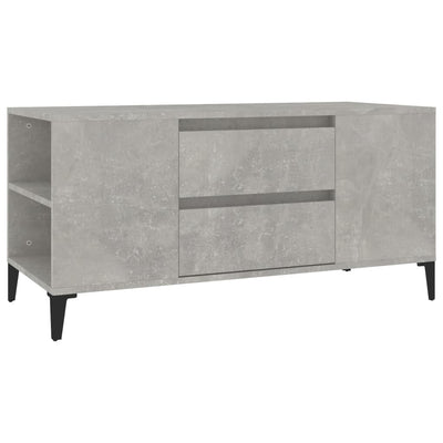 TV Cabinet Concrete Grey 102x44.5x50 cm Engineered Wood