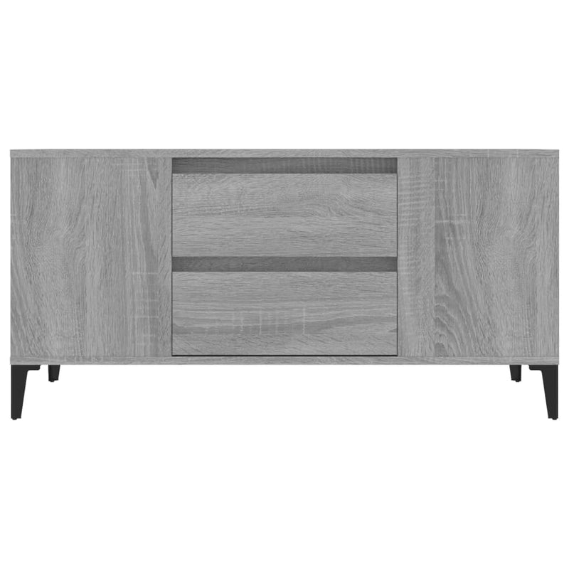 TV Cabinet Grey Sonoma 102x44.5x50 cm Engineered Wood