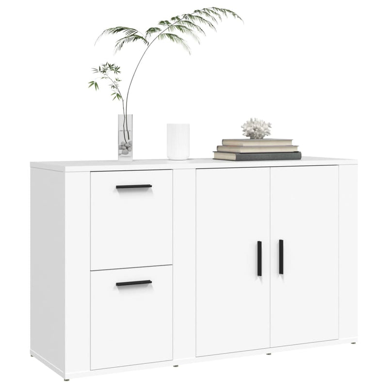 Sideboard White 100x33x59.5 cm Engineered Wood