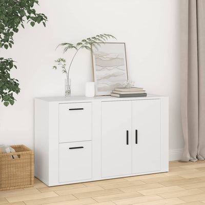 Sideboard White 100x33x59.5 cm Engineered Wood