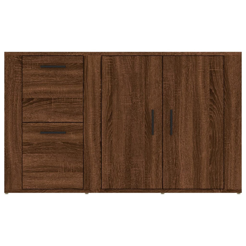 Sideboard Brown Oak 100x33x59.5 cm Engineered Wood