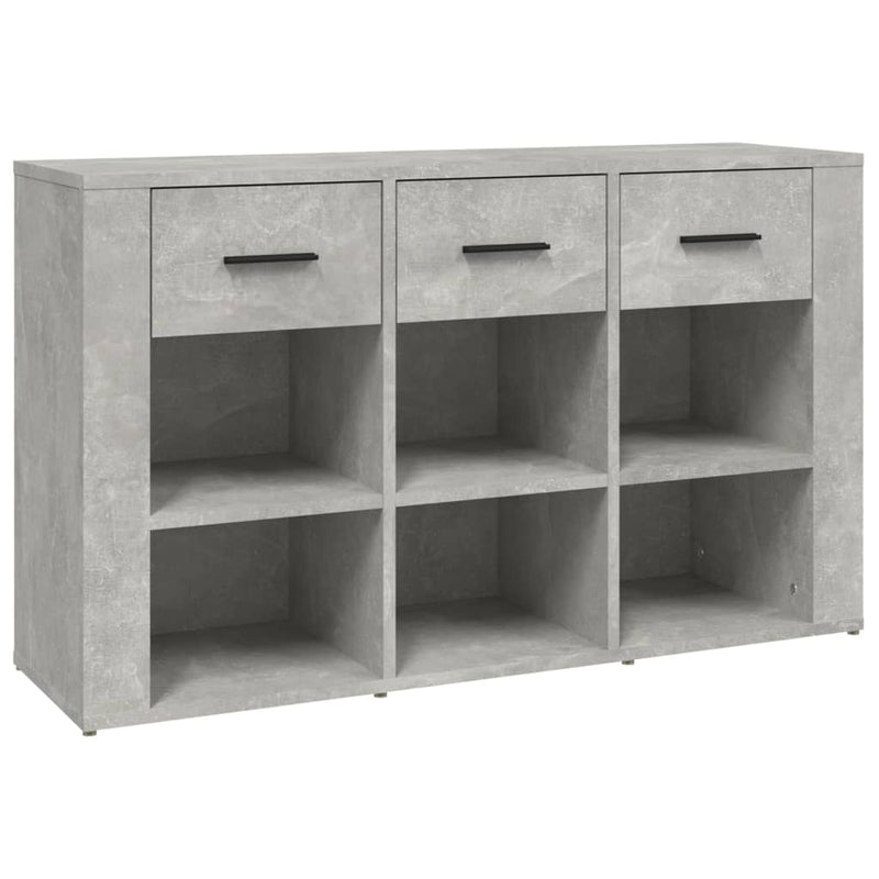 Sideboard Concrete Grey 100x30x59.5 cm Engineered Wood