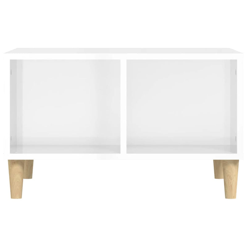 Coffee Table High Gloss White 60x50x36.5 cm Engineered Wood