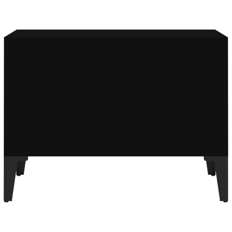 Coffee Table Black 60x50x36.5 cm Engineered Wood