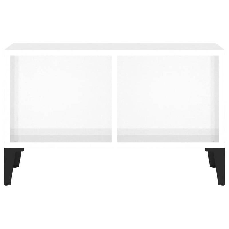 Coffee Table High Gloss White 60x50x36.5 cm Engineered Wood