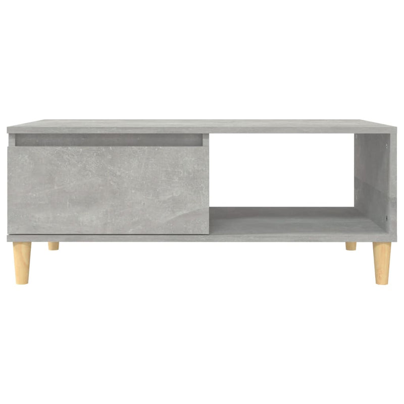 Coffee Table Concrete Grey 90x50x36.5 cm Engineered Wood