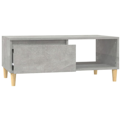 Coffee Table Concrete Grey 90x50x36.5 cm Engineered Wood