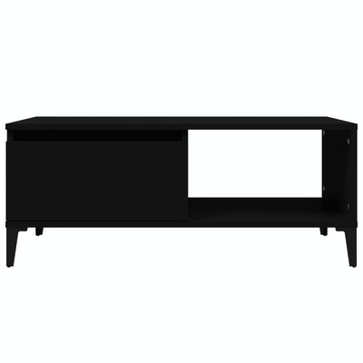 Coffee Table Black 90x50x36.5 cm Engineered Wood