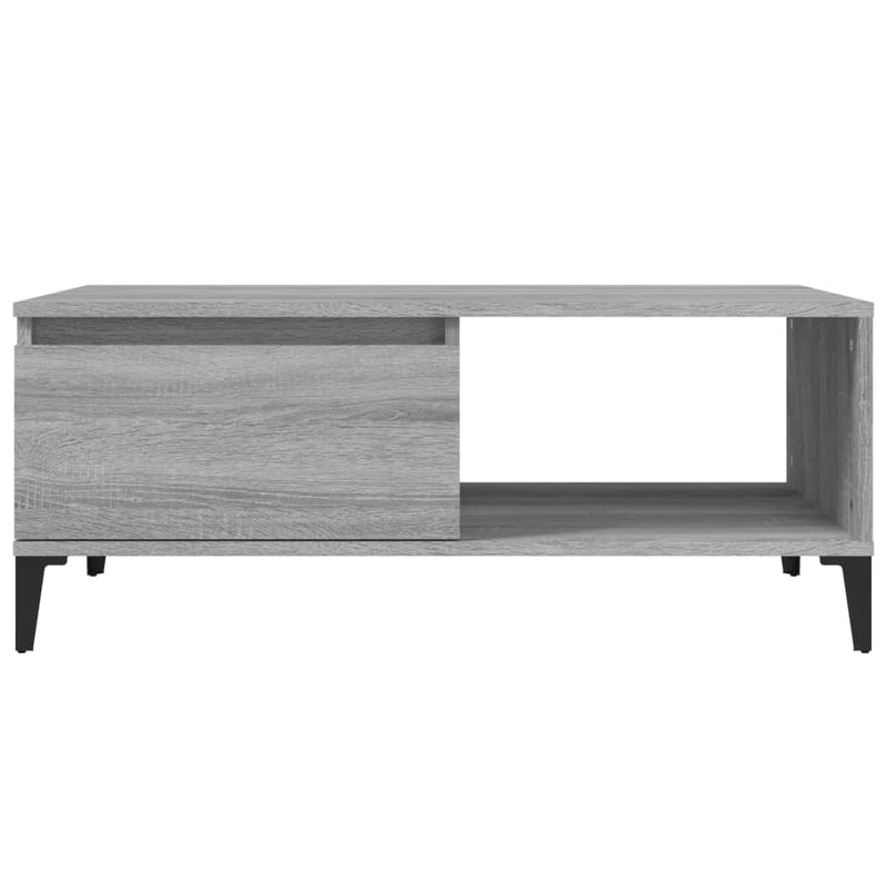 Coffee Table Grey Sonoma 90x50x36.5 cm Engineered Wood