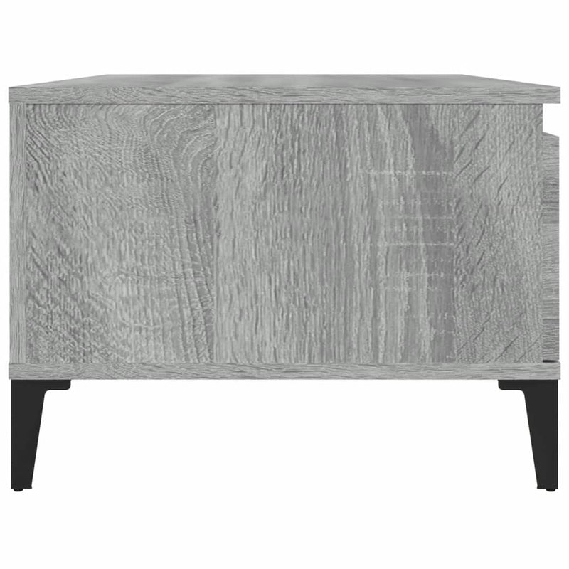 Coffee Table Grey Sonoma 90x50x36.5 cm Engineered Wood