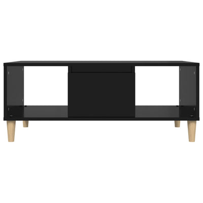 Coffee Table Black 90x50x36.5 cm Engineered Wood