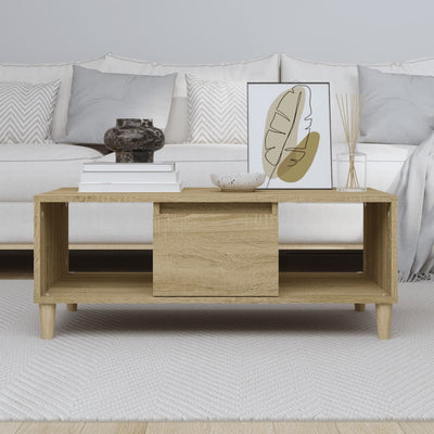 Coffee Table Sonoma Oak 90x50x36.5 cm Engineered Wood