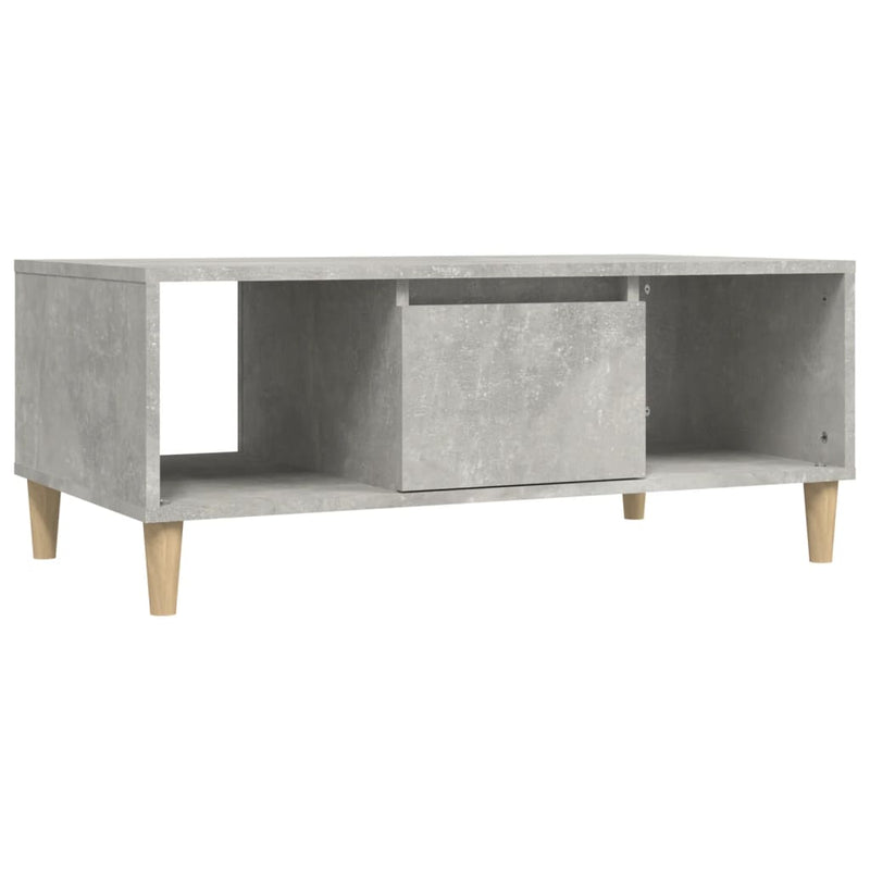 Coffee Table Concrete Grey 90x50x36.5 cm Engineered Wood