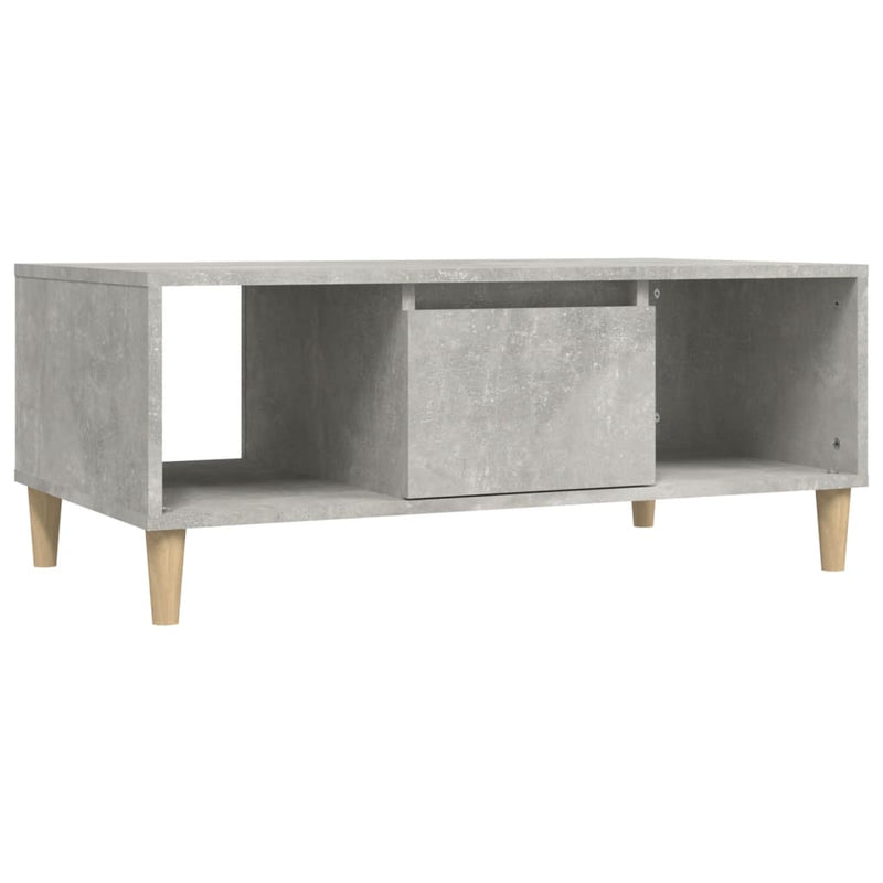 Coffee Table Concrete Grey 90x50x36.5 cm Engineered Wood