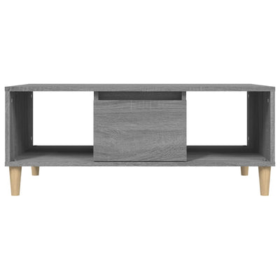 Coffee Table Grey Sonoma 90x50x36.5 cm Engineered Wood