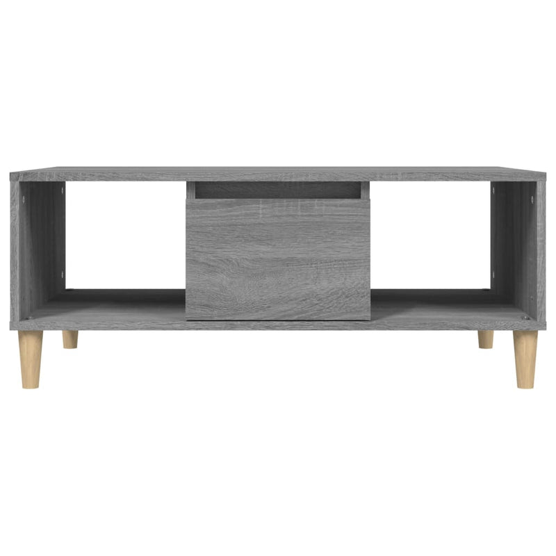 Coffee Table Grey Sonoma 90x50x36.5 cm Engineered Wood