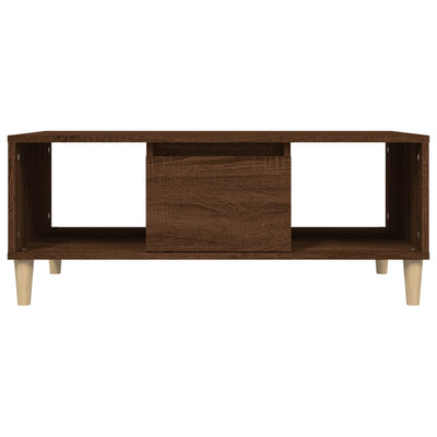 Coffee Table Brown Oak 90x50x36.5 cm Engineered Wood