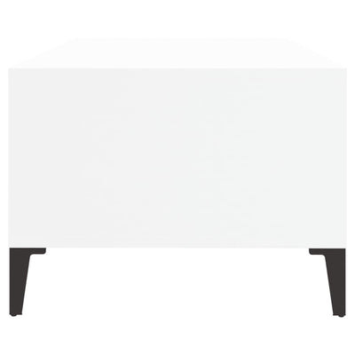 Coffee Table White 90x50x36.5 cm Engineered Wood