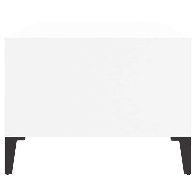 Coffee Table White 90x50x36.5 cm Engineered Wood