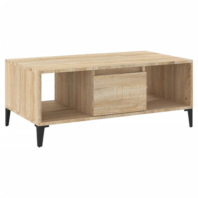 Coffee Table Sonoma Oak 90x50x36.5 cm Engineered Wood