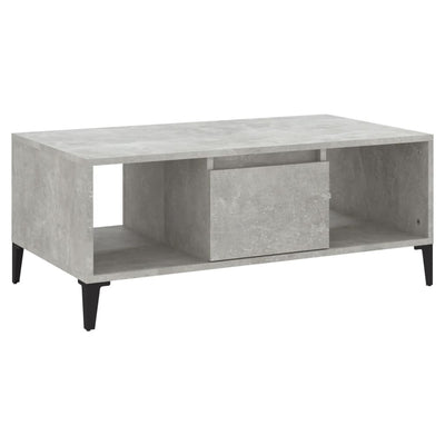 Coffee Table Concrete Grey 90x50x36.5 cm Engineered Wood