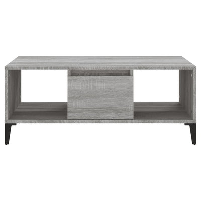 Coffee Table Grey Sonoma 90x50x36.5 cm Engineered Wood