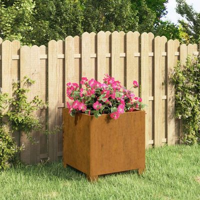 Planter with Legs Rusty 32x30x33 cm Corten Steel