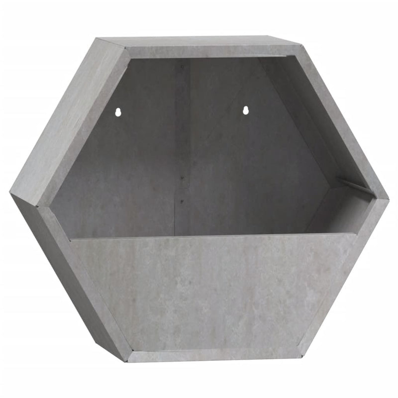 Wall Planters 2 pcs Rusty Corten Steel 30x10x25 cm