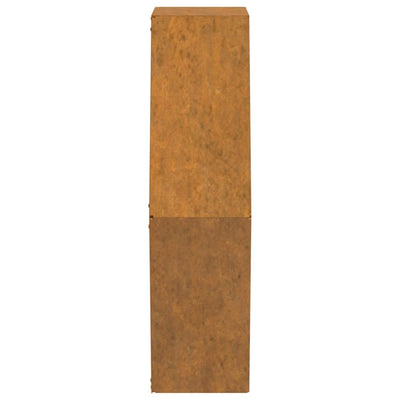 Wall Planters 2 pcs Rusty Corten Steel 46x10x40 cm