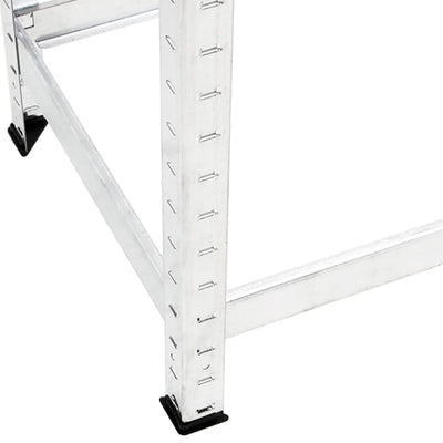 2-Layer Tire Racks 4 pcs Silver 110x40x110 cm Steel