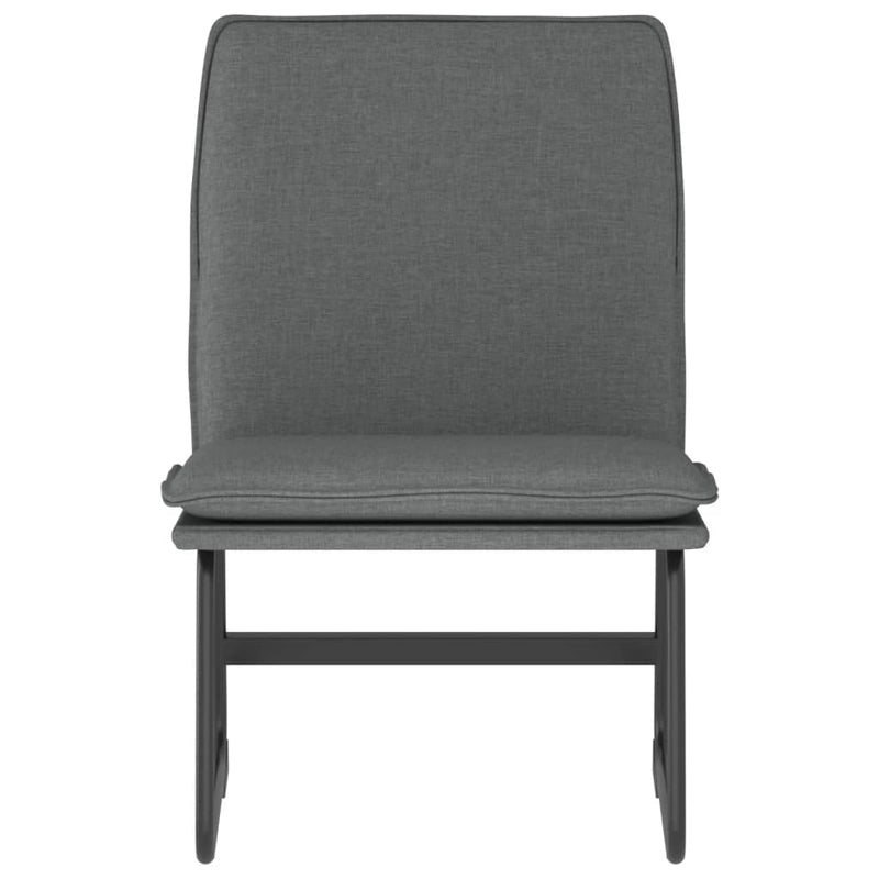 Lounge Chair Dark Grey 52x75x76 cm Fabric