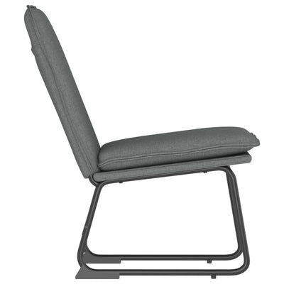 Lounge Chair Dark Grey 52x75x76 cm Fabric