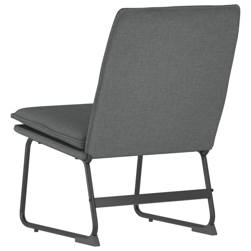 Lounge Chair Dark Grey 52x75x76 cm Fabric